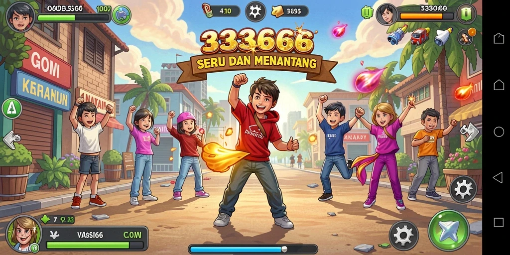 Tampilan gameplay seru dari 333666 yang memikat pemain.