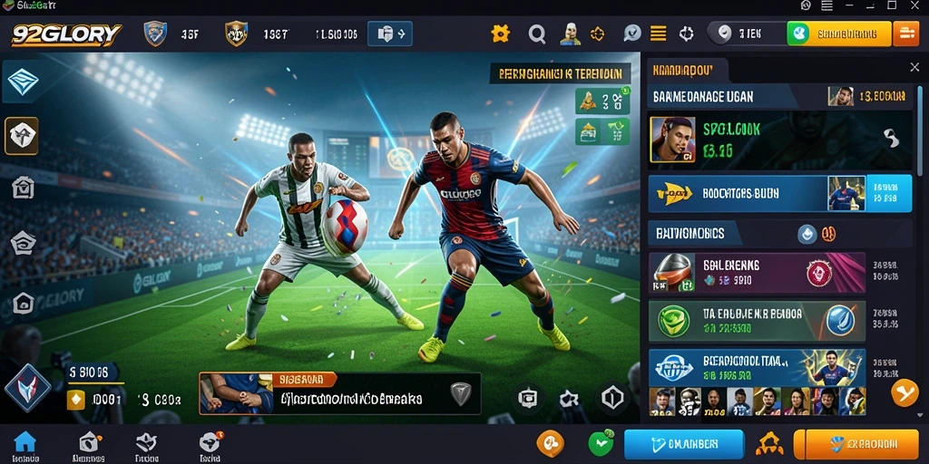 Tampilan gameplay menarik dari aplikasi Sportsbook 92GLORY.