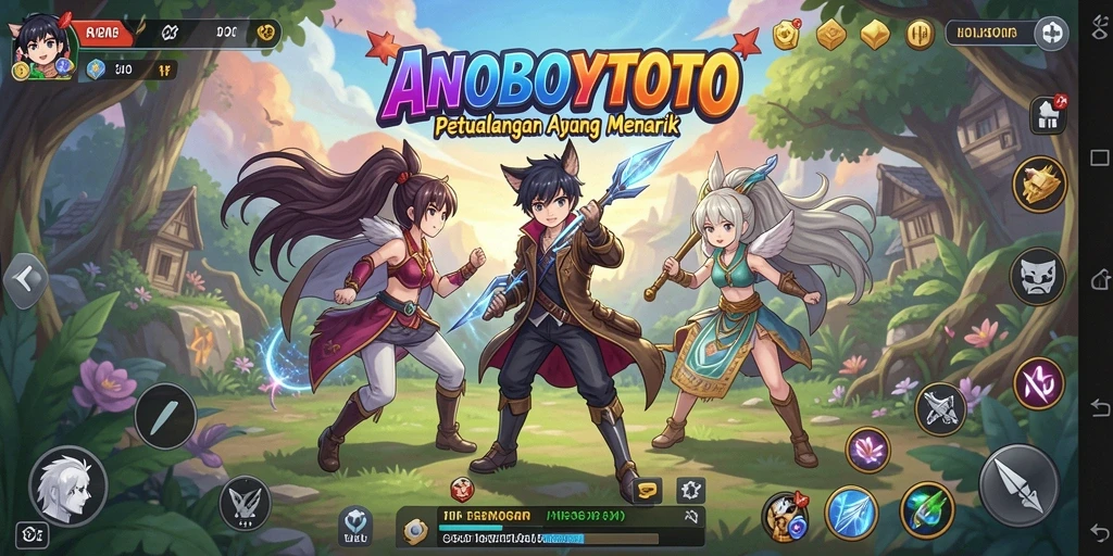 Tampilan menarik dari gameplay ANOBOYTOTO dengan karakter Anime.