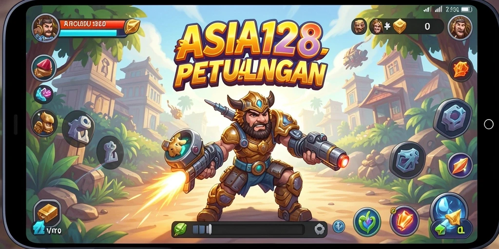 Tangkapan layar menampilkan gameplay seru dari ASIA128.