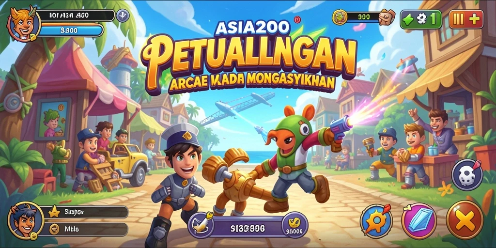 Screenshot menampilkan gameplay seru ASIA200 dengan grafis menawan.