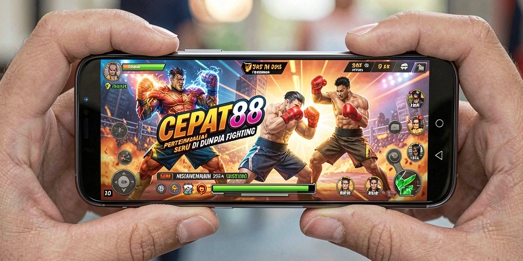 Menampilkan karakter bertarung epik dalam CEPAT88.