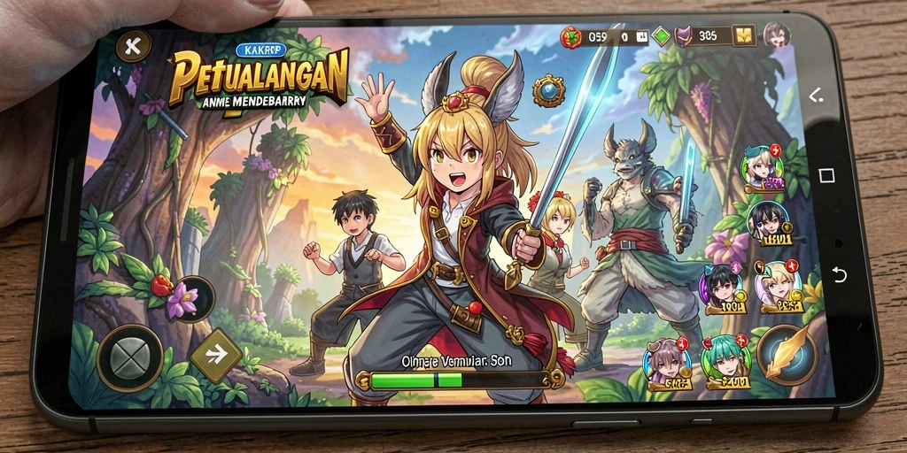 Tampilan gameplay yang menarik dari KAKRP dengan karakter Anime.