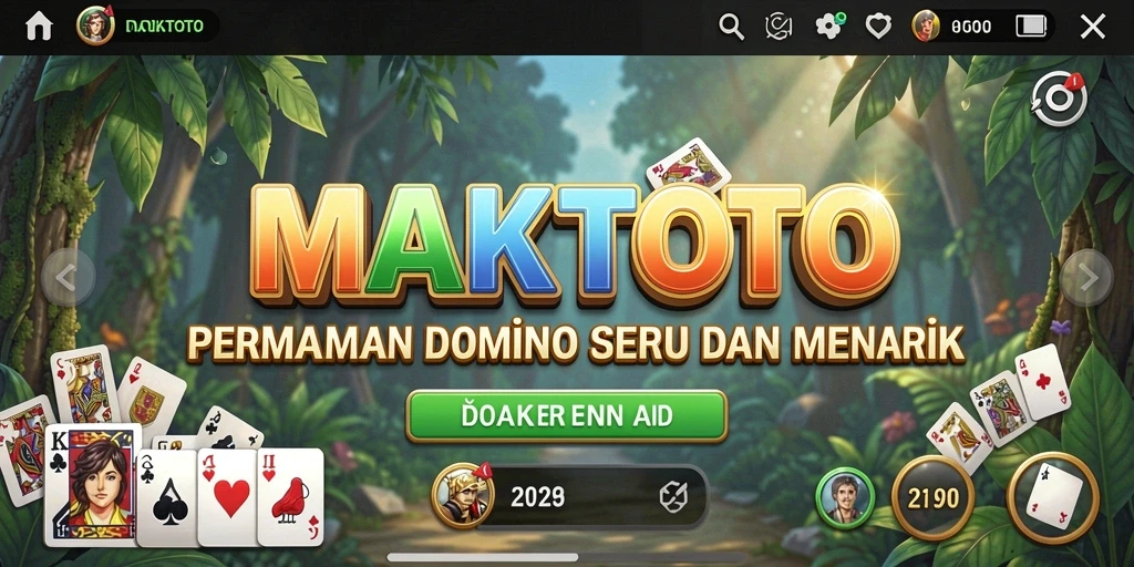 Tampilan gameplay seru di MAKTOTO dengan teman-teman.