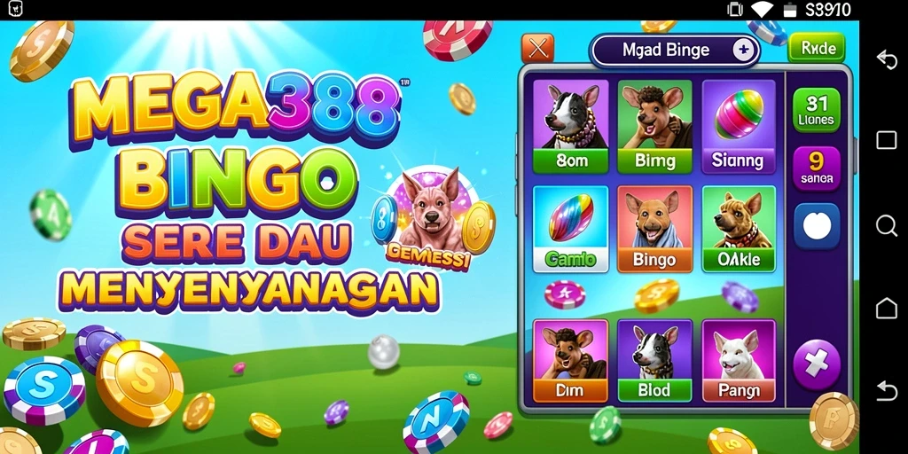 Tampilan gameplay MEGA388 yang menarik dan menyenangkan.