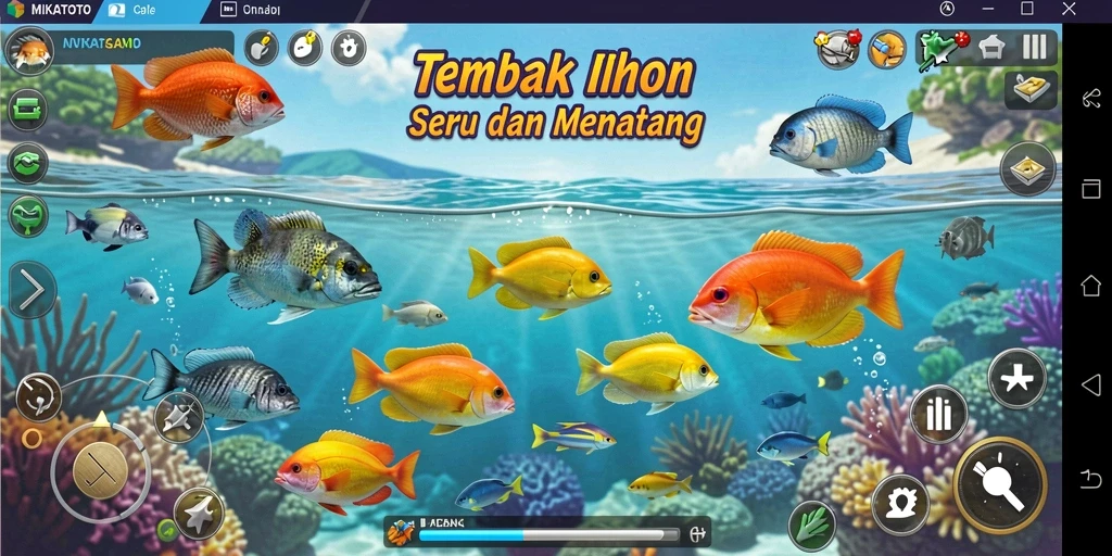 Gameplay seru menembak ikan di lautan