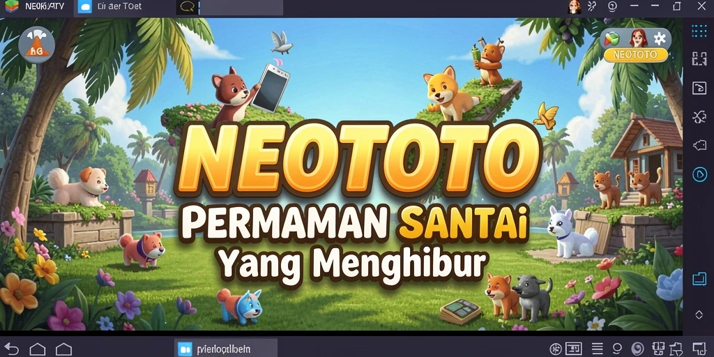 Tangkapan layar gameplay NEOTOTO yang penuh warna dan menarik.