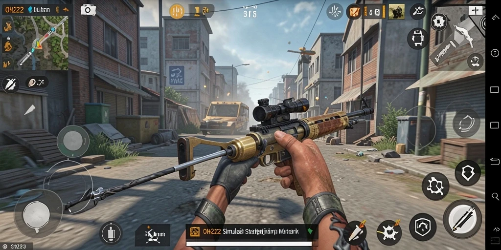 Tampilan gameplay menarik dari OH222 dengan elemen SLG yang kompleks.