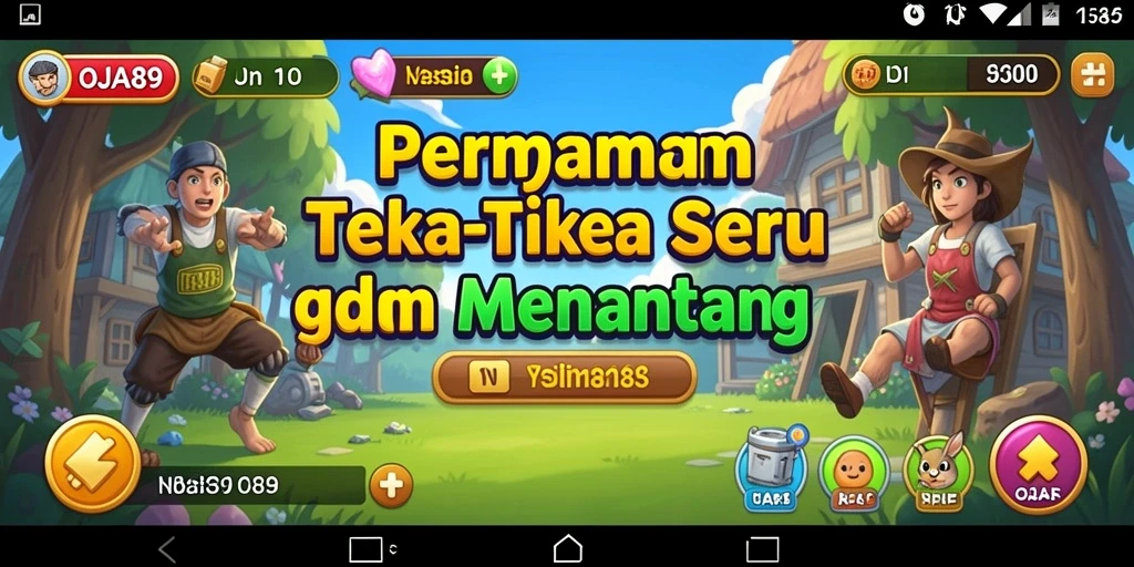 Screenshot gameplay OJA89 menunjukkan tantangan puzzle yang menarik.
