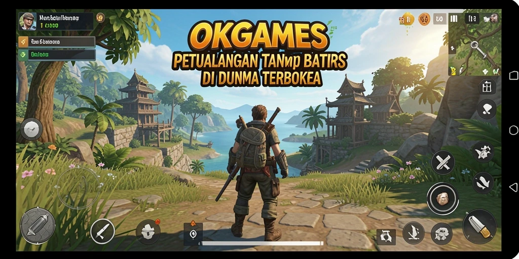 Tampilan gameplay seru di dunia terbuka OKGAMES.