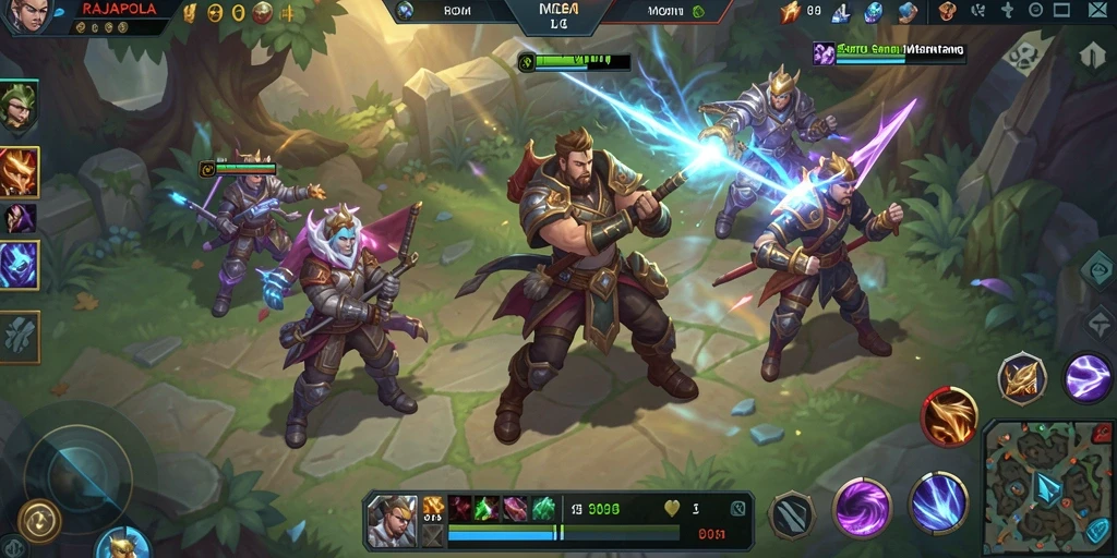 Tampilan menarik dari gameplay seru RAJAPOLA.