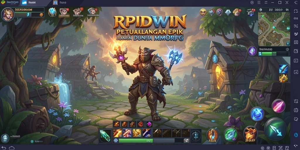 Gameplay seru RPIDWIN dengan grafis memukau dan petualangan MMORPG.