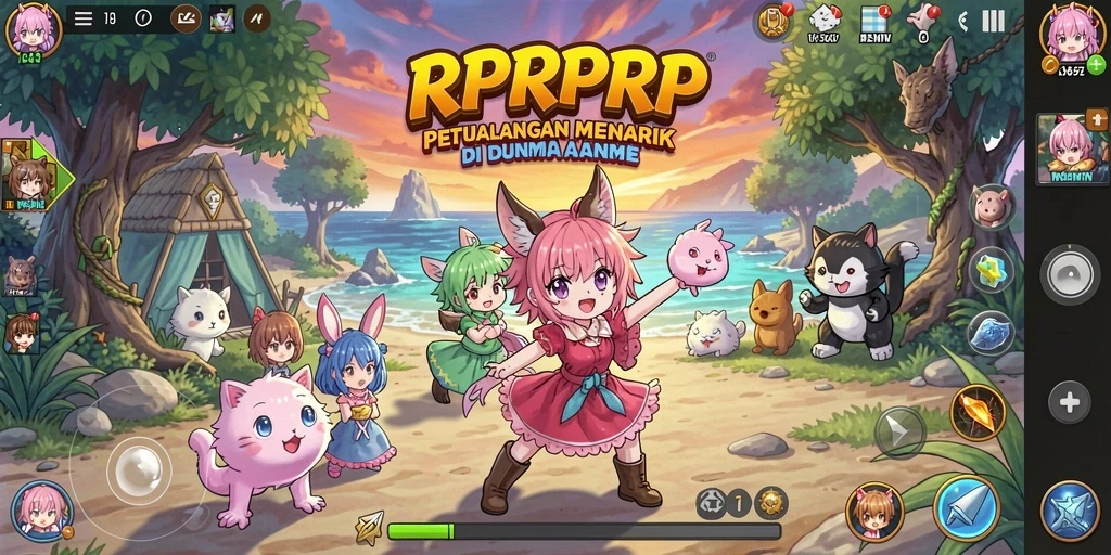 Gameplay menawan dengan karakter Anime unik dan beragam.