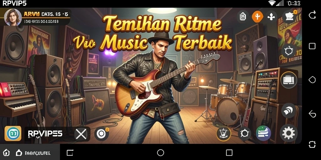 Tampilan gameplay <strong>RPVIP5</strong> yang seru dan interaktif dalam menjelajahi musik.