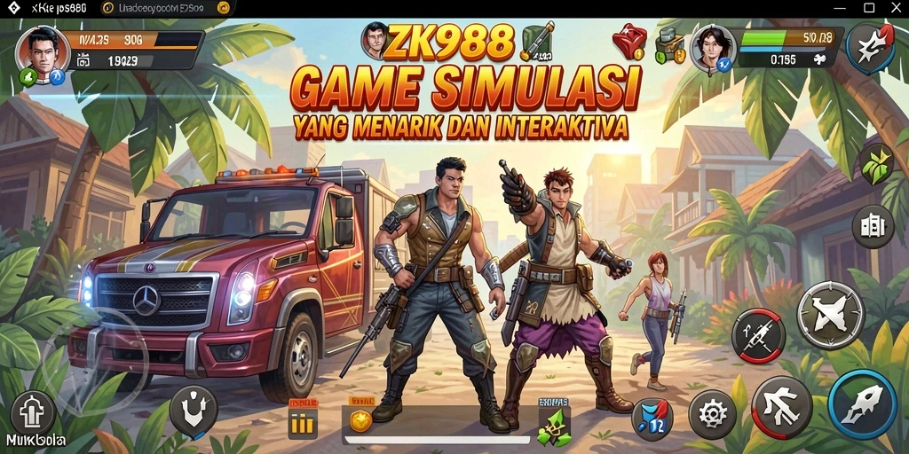 Screenshot menunjukkan gameplay ZK988 yang penuh tantangan.
